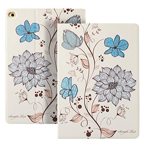 MOCA Flexible Back Case for 10.2 inch iPad 9th 8th 7th Generation 10.2" iPads 2021 2020 2019 Launch A2603 A2604 A2605 A2270 A2428 A2429 A2430 A2197 A2198 A2200 Flip Cover (Water Colors )