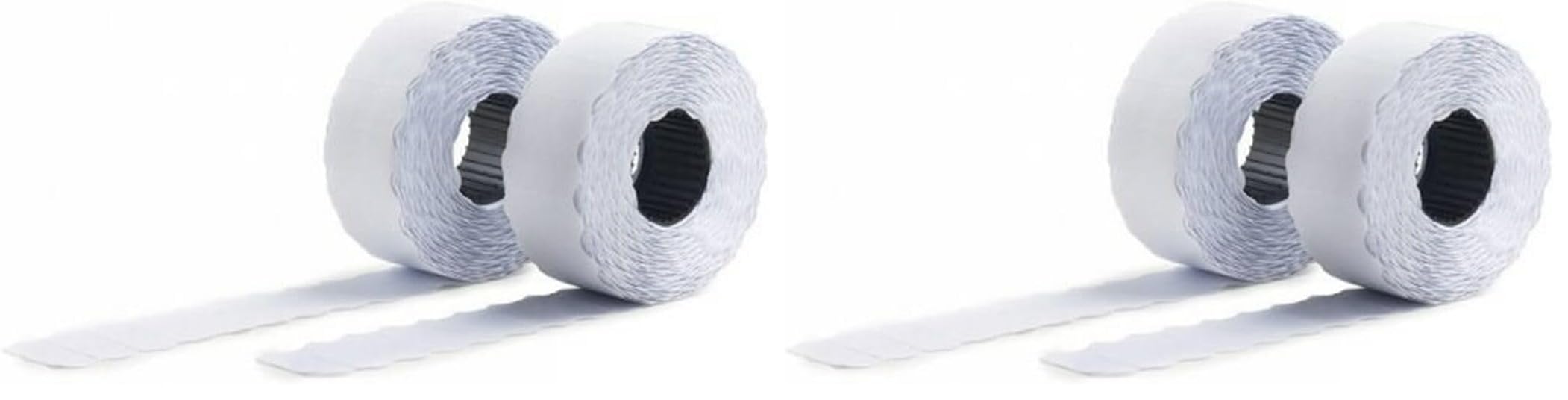 AVERY - Boite de 10 rouleaux de 1200 étiquettes autocollantes pour étiqueteuse 2 lignes (total de 12000 étiquettes). Format 26 x 16 mm. Adhésif permanent. (Lot de 2)