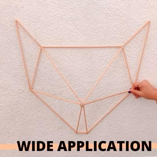 Image of BLOOMAX 20 Pcs (10mm /24 inch) Premium Hardwood Round Wooden Dowels Stick Rods | Wood Dowels | Solid Hardwood Sticks, Macrame, Wall Hanging, Art & Craft Projects, DIY & More (Full-Finished)