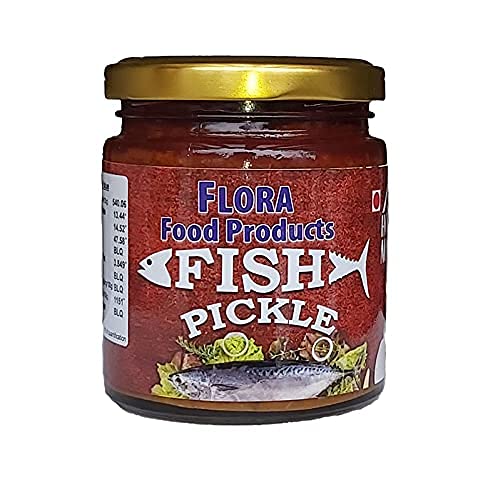 Fresh Home Made Fish (yellofin Tuna/kera meen) Pickle: 200g, Glass jar - Flora Food Products