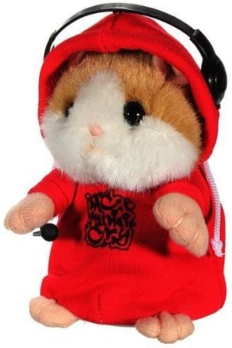 Red DJ Rapper Early Learning Wear Clothes Hamster Repeat Talking Toy DDStore
