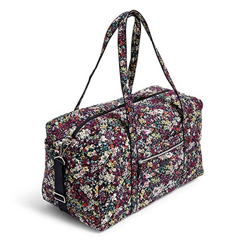 Vera Bradley Women's Signature Cotton Large Travel Duffel Bag, Itsy Ditsy, One Size