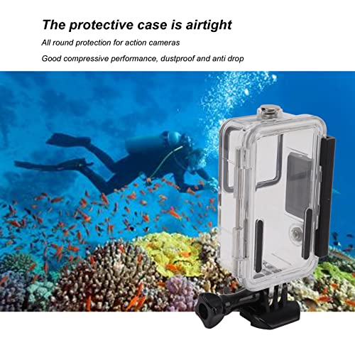 Camera Case, Pc Tempered Glass And Stainless Steel Material Travel Camera Case, Waterproof Dustproof Camera Case Hard Shell, 95% Light Transmission Rate For Action 2 For Diving #TOP2