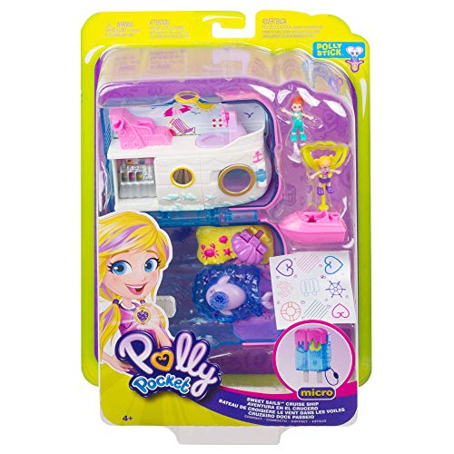 Polly Pocket Cofre Crucero Sweet Sails con muñecas y accesorios, juguete +4 años (Mattel GKJ49), Exclusivo en Amazon