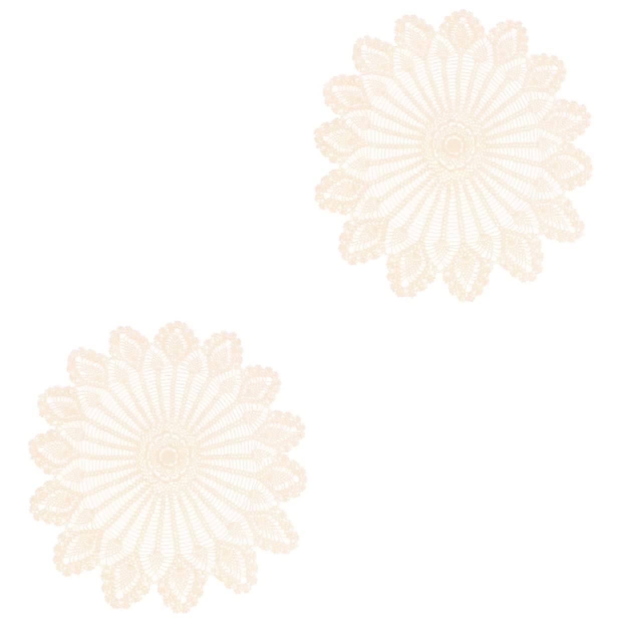 Nappe tissée creuse de table Amosfun ornement haut de gamme en coton pour buffet élégant