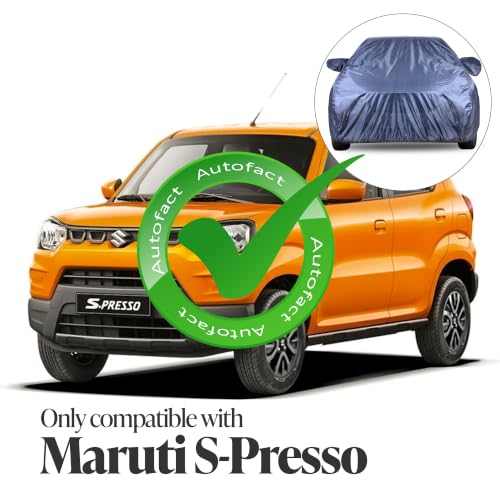Image of Autofact Premium Car Cover for Spresso | All Weather Water-Resistant Full Body Car Cover | Light-Weight Triple-Stitched Outdoor Shield with UV Protection, Dustproof & Heat-Resistant