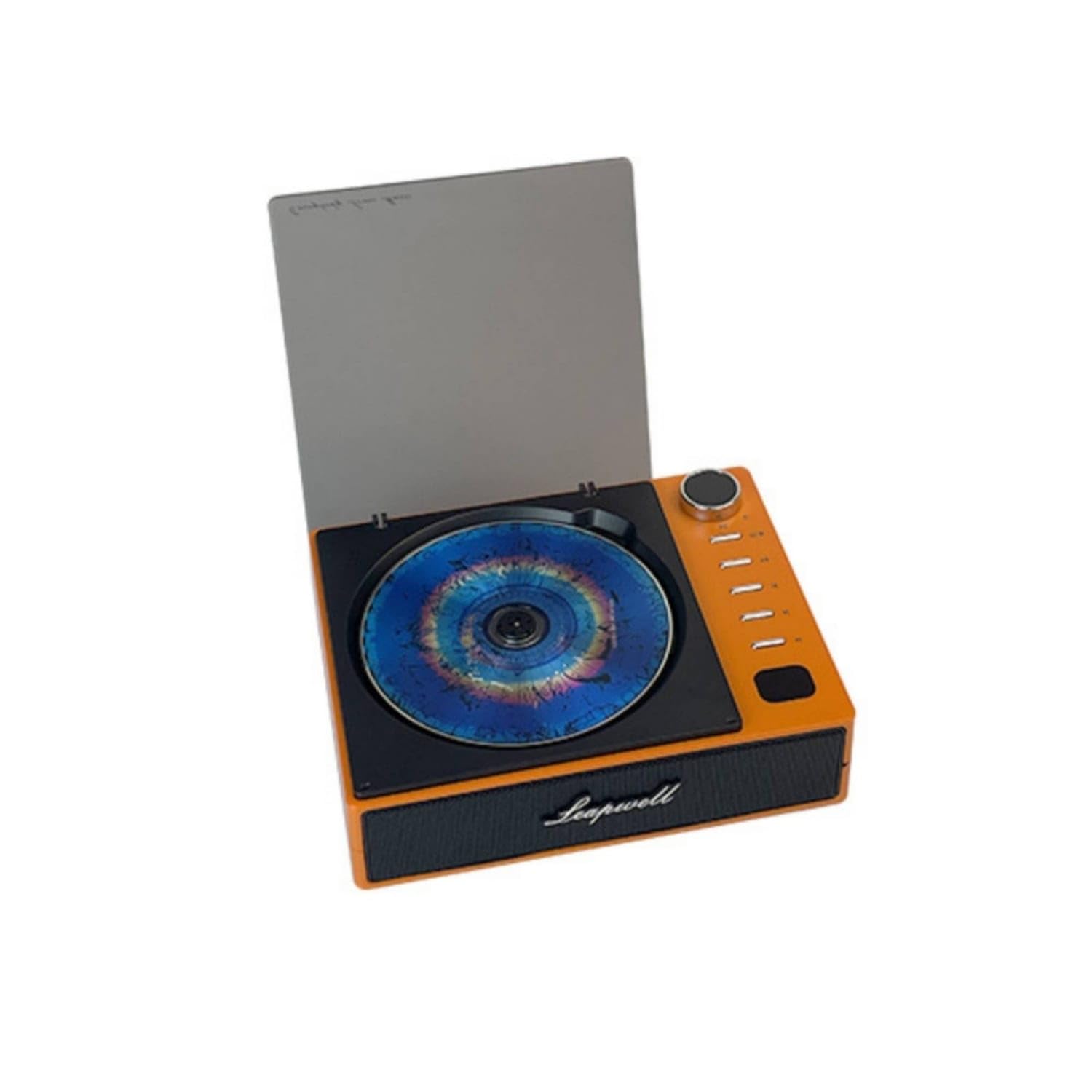 Allall-in-1 CD Player with Bluetooth Multifunctional CD Player with Radio Tuner Radio Compact Speaker Aux for Students, Home Listening, Bedside, Orange-image-27