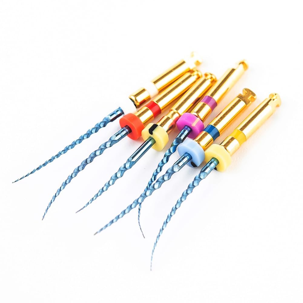 Healix Blue Rotary Files #25-04% (21mm) – Heat-Treated NiTi Endodontic Files | Flexible CM Rotary Files | Root Canal Shaping & Finishing Instrument | Blue Rotary Files-image-49