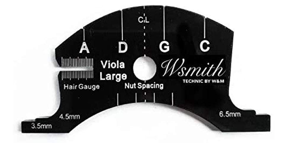 Jiayouy 1pcs Viola Bridges Repair Reference Tool Fingerboard Scraper Making Template Tool Black