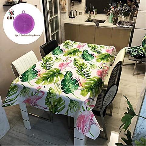 Treer Antimanchas Rectangular, 3D Poliéster Manteles Impermeable Lavable Diseño Decoración Hogar Calor y Humedad Resistencia Geometría Nórdica Cover