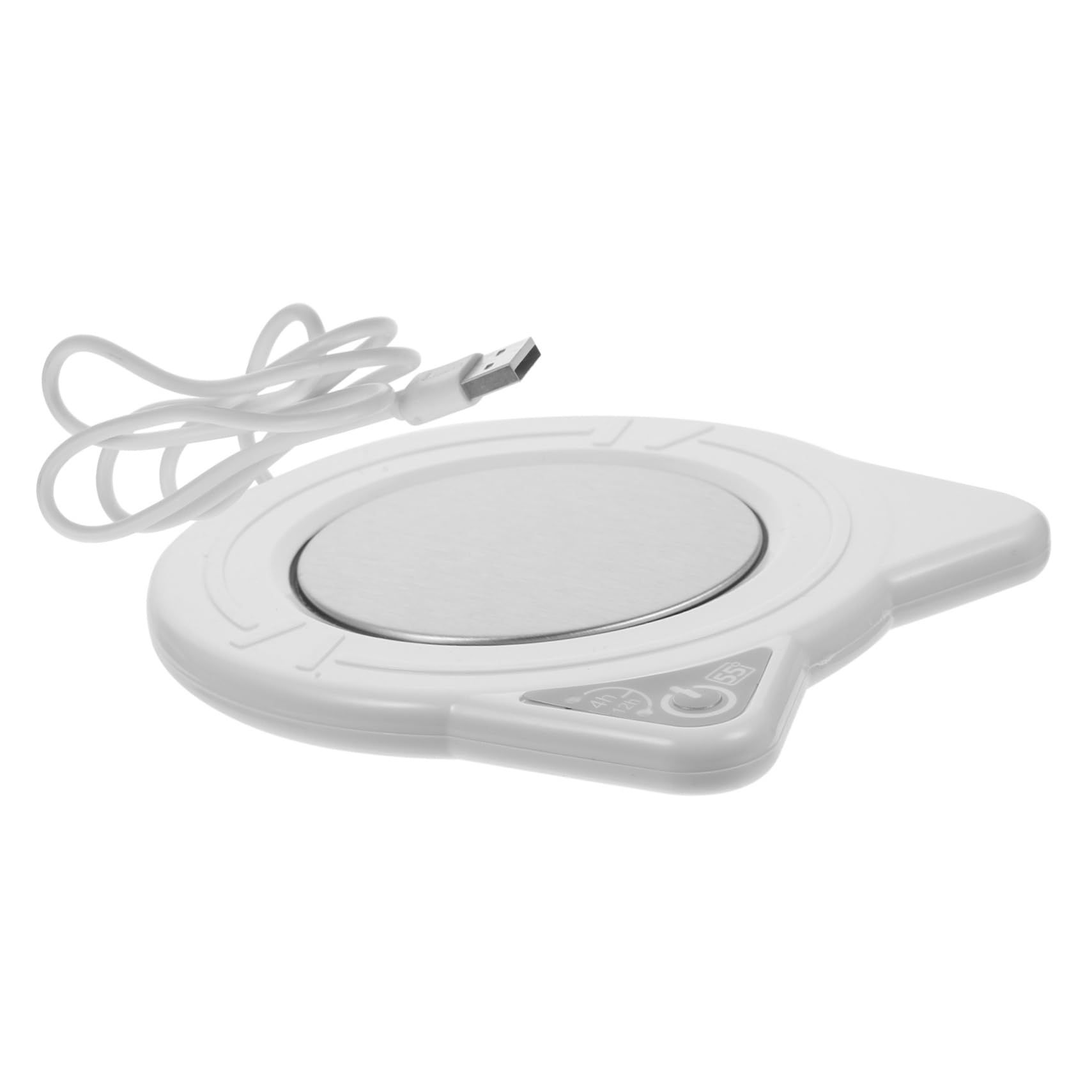 BRIGHTFUFU Mug Warmer USB 55°c Thermostatic Cup Mat Water Cup Warmer Electric Heating Coaster Perfect for Office