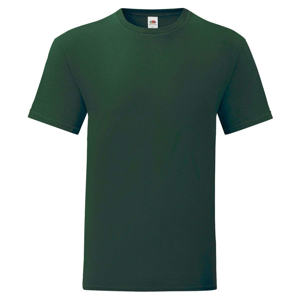 Fruit of the Loom iconic T-shirt, sizes S - 5XL, forest green, L