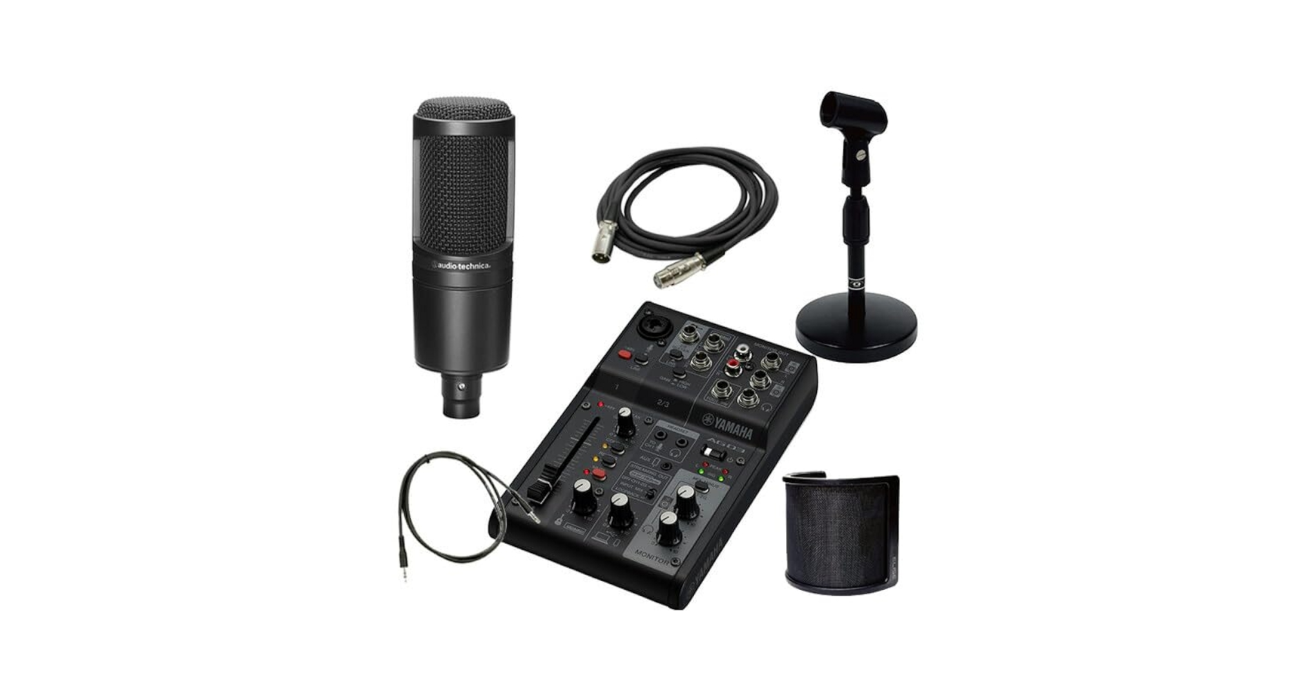 AT2020 & Yamaha AG03MK2 黒 Amazon | YAMAHA / AG03MK2 BLACK AT2020 PCユーザー向け 配信