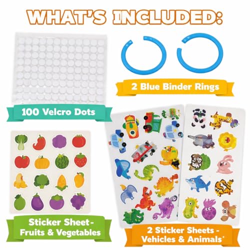 Image of Toddler Busy Book - Activity Binder for Kids 3+ Years | Montessori Learning Busy Board | Activity Book | Educational Toy | Easy to Carry Travel Book | Return Gift for Kids (Dinosaur)