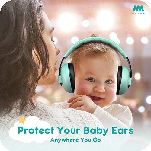 Image of mumba Baby Ear Protection Noise Cancelling Headphones for Babies and Toddlers Baby Earmuffs - Ages 3-24+ Months