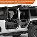 Hooke Road for Jeep Wrangler JK Tubular Half Doors Offroad Trail Doors Compatible with 2007-2018 Jeep Wrangler JK Unlimited 4-Door Include Front & Rear 4PCS Set