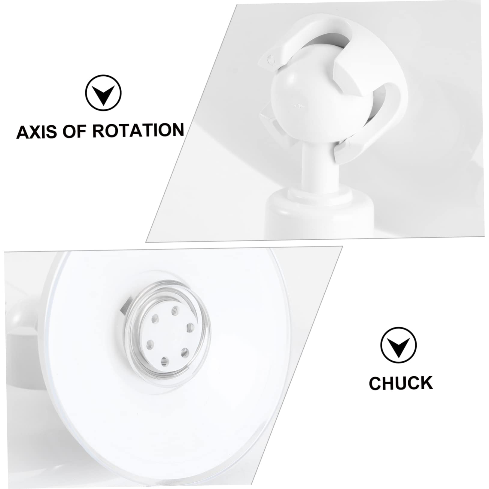 Healvian Espejo y Aumento 7X Redondo con Luz LED de Maquillaje Vidrio Ventosa Portátil y Práctico para Uso en Baño o Tocador para Hombres y Mujeres