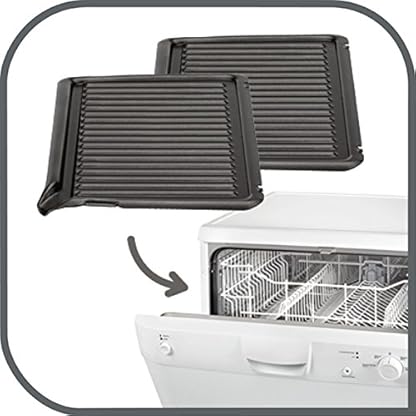 Tefal GC2050 Kontaktgrill, Polycarbonate, schwarz/Silber – Bild 7