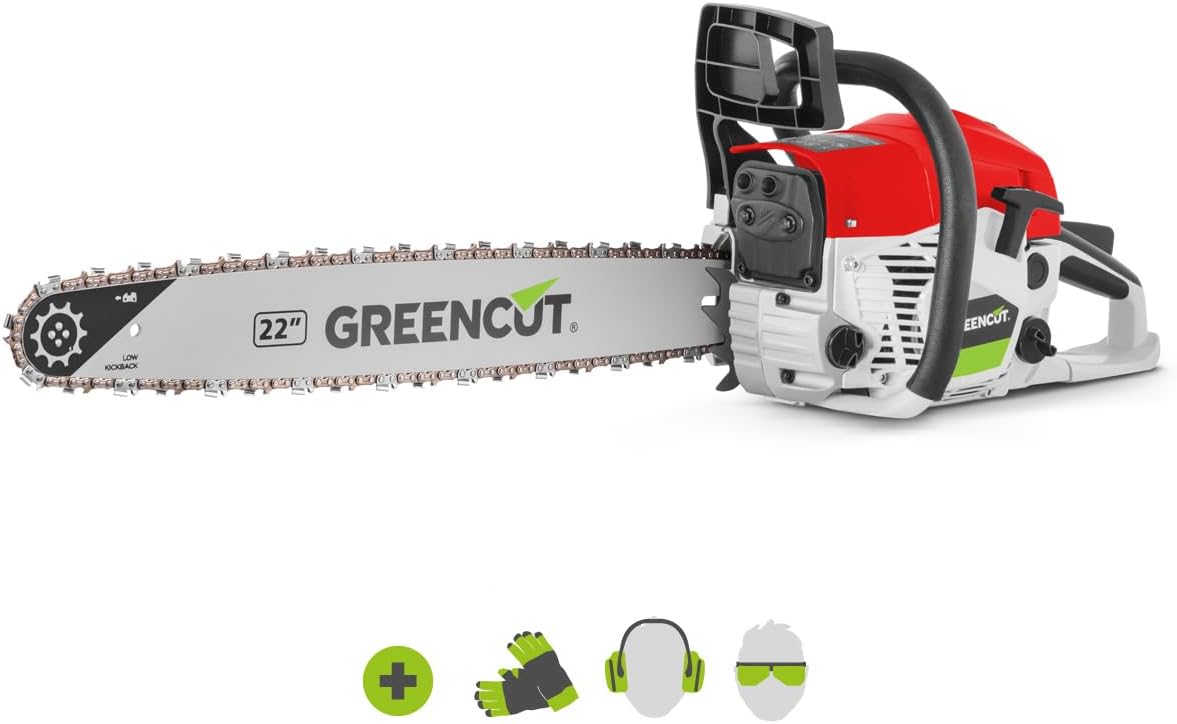 Greencut GS680X Chainsaw, 2868 W, Red, 62 CC