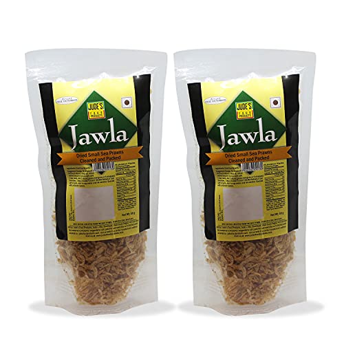 Image of Jude's Food Products - Jawla | Dried Small Sea Prawns, Seafood | Cleaned and Packed | Ready to Use | Perfect for Cooking | Pack of 2 x 50 gms