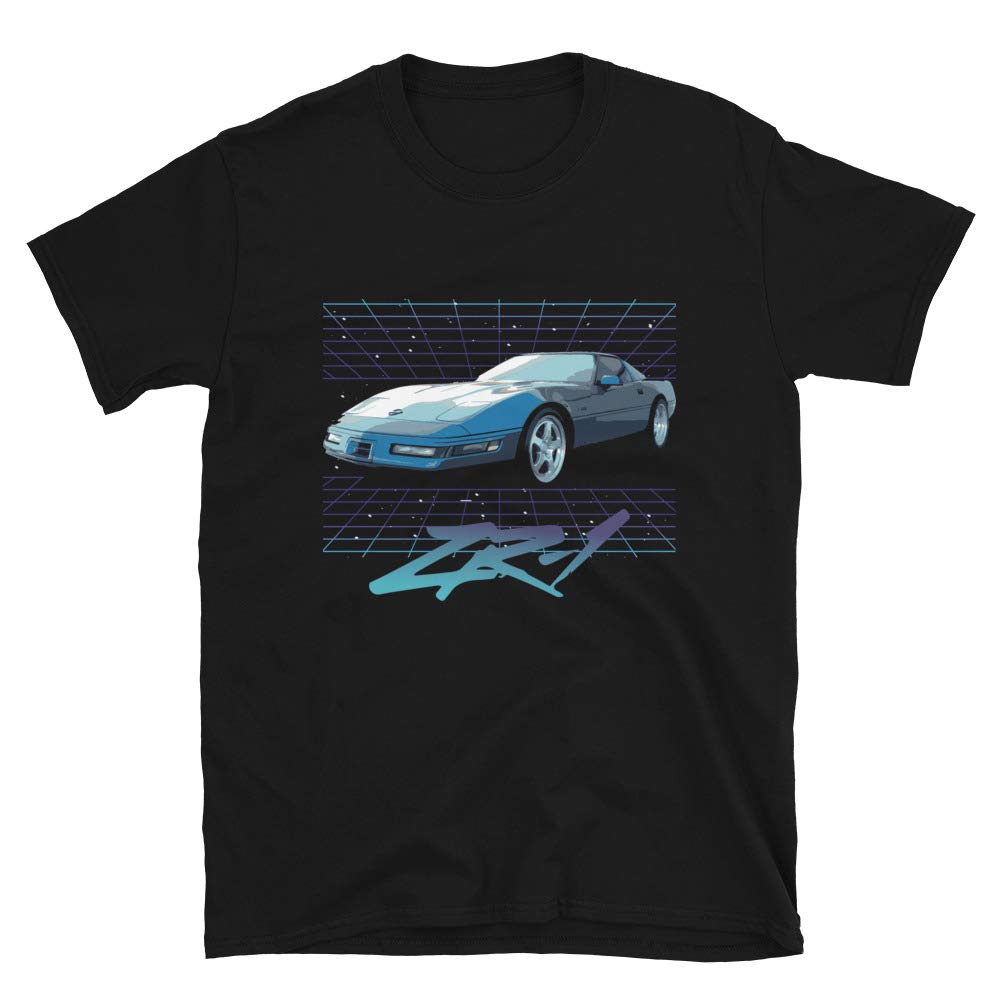 JG Infinite 1994 Chevy Sports Car C4 ZR-1 Short-Sleeve Unisex T-Shirt Black