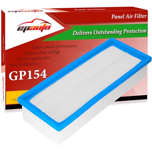 EPAuto GP154 (C35154/1) Replacement Engine Air Filter for VW Jetta, Passat, Beetle, Tiguan, CC, Golf, GTI, Audi A3, Q3, TT, TTS, Eos - Fits Select 2005-2019 L4 Models