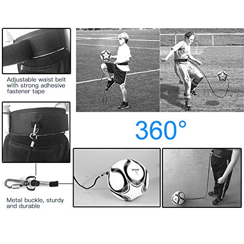 DECDEAL Treinador de Futebol Chute de Futebol Solo Treino de Treino à prova de explosão Futebol Habi