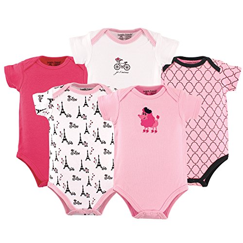 Image of Luvable Friends Baby Unisex Long Sleeve Bodysuits, 5-Pack