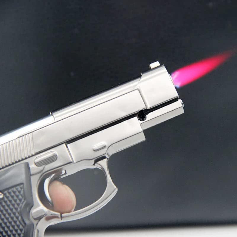Image of meesa Gun Shaped Cigarette Lighter 9 Mm Pistol