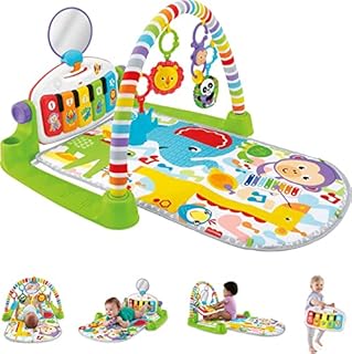 Fisher-Price Deluxe Kick 'n Play Piano Gym, Green, Gender Neutral (Frustration Free Packaging)