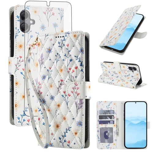 Coque portefeuille Samsung A06 5G avec fente cartes et béquille vidéo