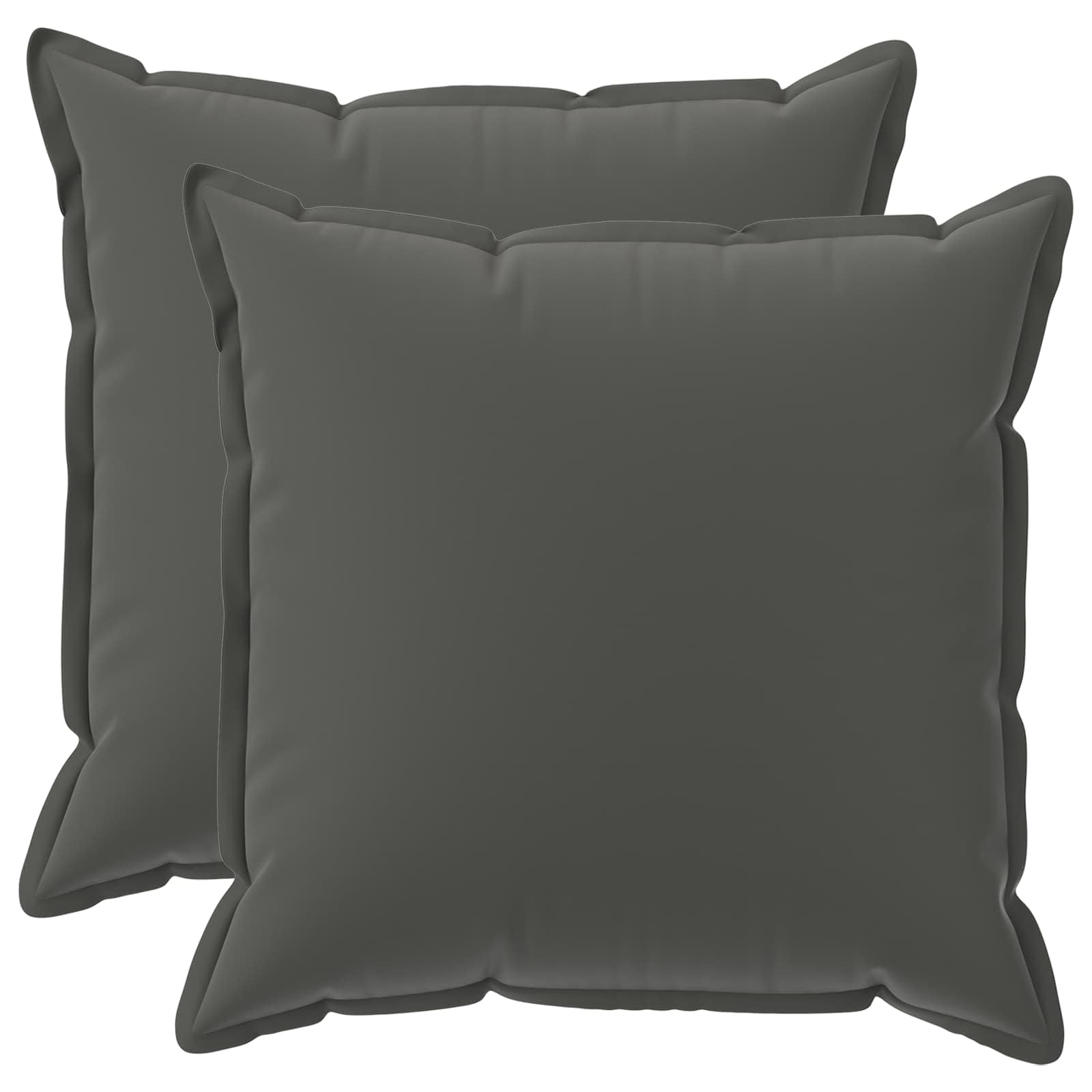 vidaXL Cushion Cover 2 pcs HOUTEN Anthracite 60 x 60 cm Polyester