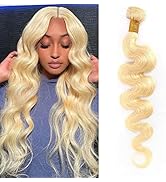 613 Bundles Body Wave Bundles Human Hair 100% Brazilian Hair Bundle 10A Honey Blonde Virgin Bundl...