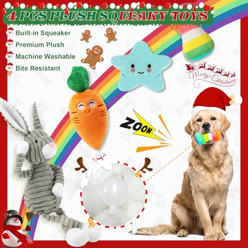Kapetgo Hundespielzeug, Welpenspielzeug ab 8 Wochen, interaktives Seilspielzeug, unzerstörbar, robust, Kauspielzeug, Geschenk für kleine Hunde, 10 Stück (graues Kaninchen)