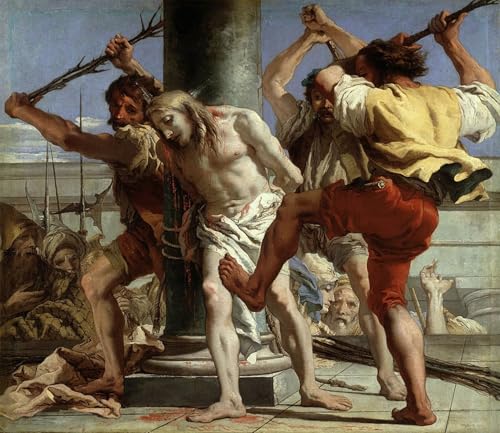 Affiche impression d'art Le Christ à la colonne Domenico Tiepolo decoration murale