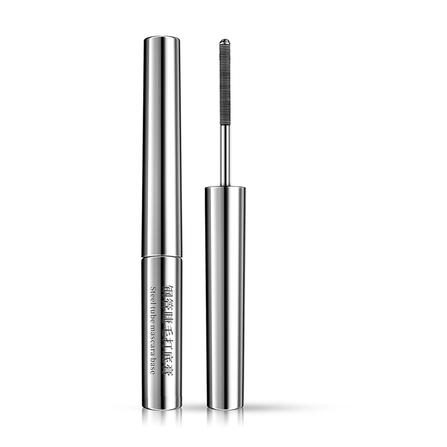 Iron Eye Mascara mit Metallbürste, Natürliche, Verlängernde und Pflegende Mascara, Borstenlose Metallwimpernbürste, Wasserdicht und Langanhaltend, Wimperntusche für ältere und junge Frauen (1PC)
