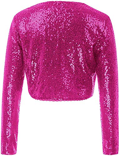 Image of PINK WINGS Girls Sequined Shrugs