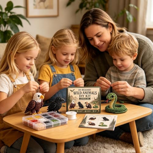 Kit DIY animales de cuentas: el regalo ideal de manualidades con abalorios 3D 2