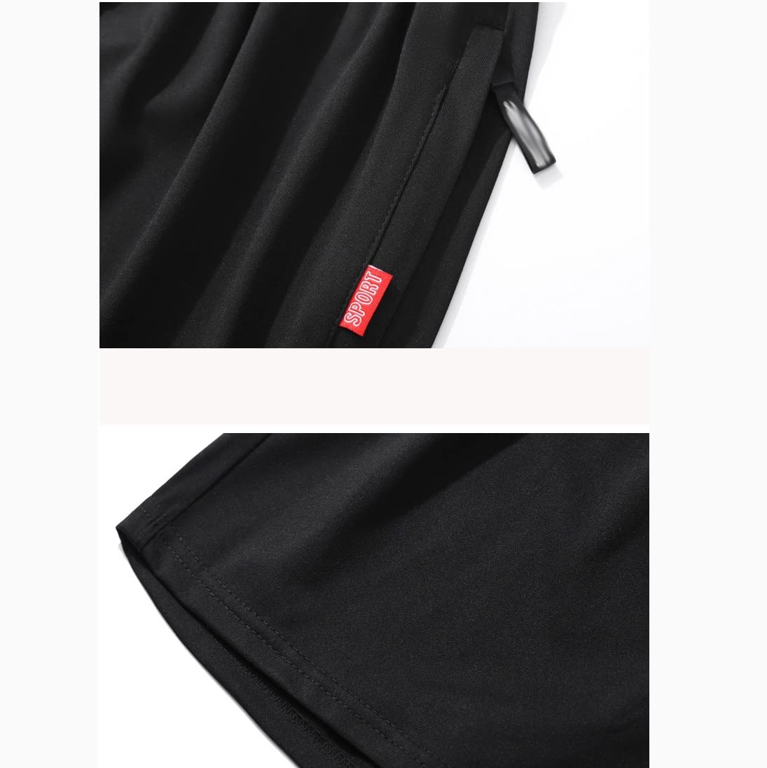 Męskie zestawy odzieży sportowej na co dzień Moda T Shirt Szorty Dres Męski zestaw ubrań Dwuczęściowy dres męski (kolor: biały, rozmiar: XXX-Large) (biały duży)