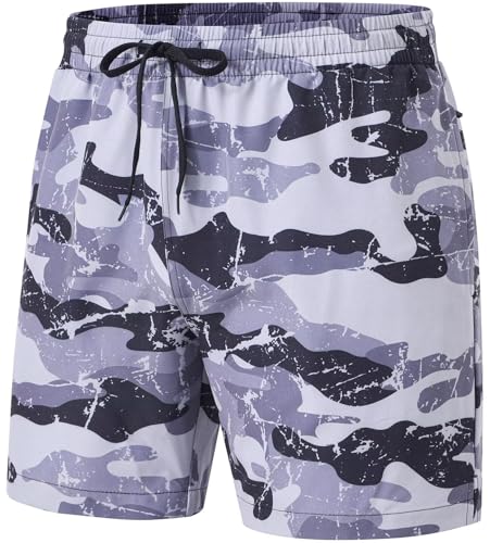 Image of Tyhengta Men's Swim Trunks Quick Dry Beach Shorts with Zipper Pockets and Mesh Lining