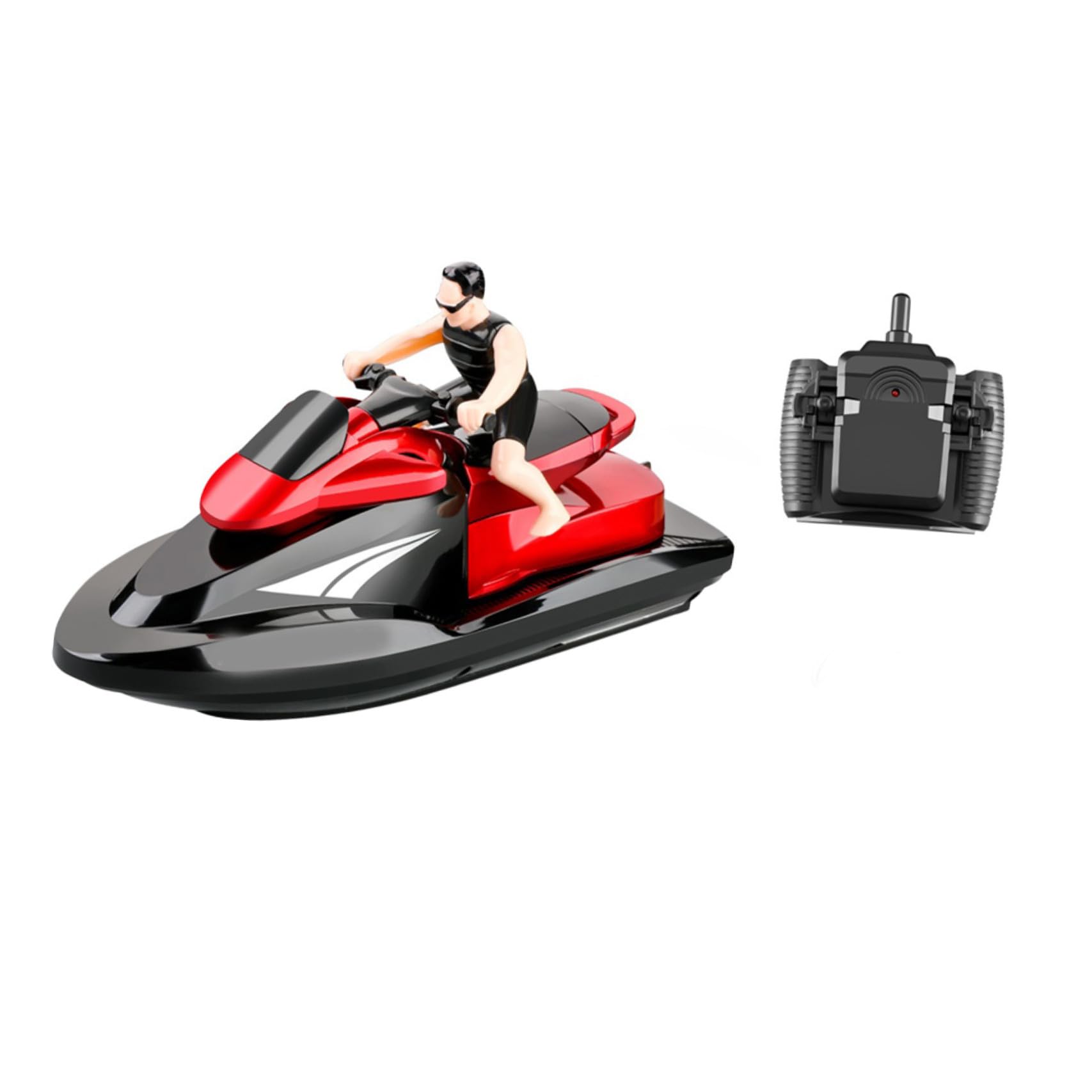 Abaodam Barco RC Rápido 2, 4 GHz 1 Pieza Abs Rojo Juguete Teledirigido