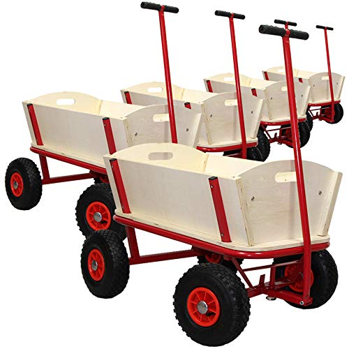 Preisvergleich Produktbild Helo Bollerwagen Handwagen Gerätewagen Transportwagen ohne Plane 5 Stück