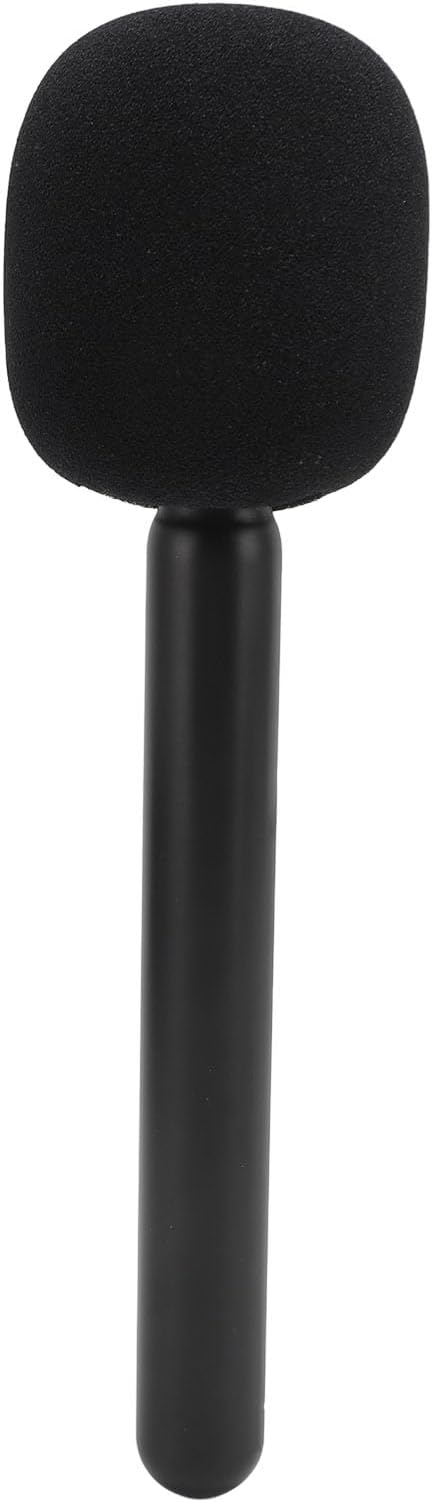 Microphone Hand Adapter with Windscreen Foam, Lightweight Interview Microphone Grip GO II