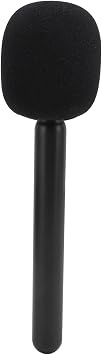 Microphone Interview Handle, Mic Handheld Adapter for Rode II, Interview Microphone Adapter with Windshield Foam, Lightweight Handheld Mount Adapter