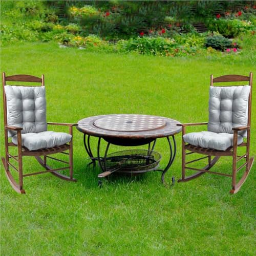 Canapé Coussin Siège Remplacement Extérieur | Ensemble 2 Pièces pour Chaise à Bascule - 4