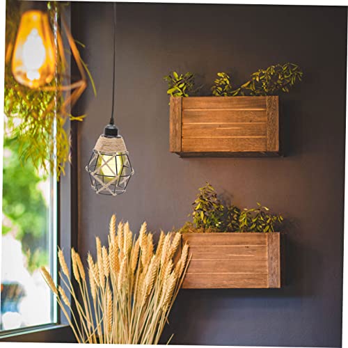 Caxusd Wrought Iron Rattan Chandelier Wicker Light Fixture Woven Pendant Light Wicker Lantern Hanging Lights Plug In Pendant Lighting With Cord Pendant Lamp Kitchen Pendant Lamp Branches #TOP7