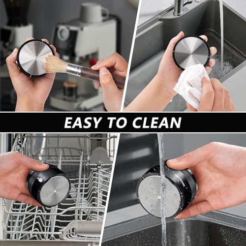 carrottimes Espresso Tamper 51mm, Adjustable Depth Coffee Tamper with Calibrated Spring Loaded, 304 Stainless Steel Palm Tamper Tool, fits 51mm Portafilter Basket (Black) - Image 9