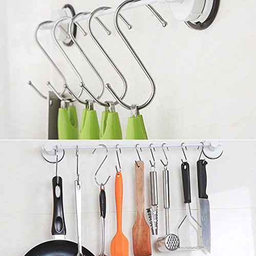 20Pcs Heavy Duty S Shaped Hooks Stainless Steel Hangers For Hanging Plants Clothes Jeans Pan Pots Bags Towels #TOP5