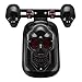 Candance Skull Integrated LED Rear Tail Light Side Mount Plate with Turn Signal for Harley, Honda, Suzuki, Kawasaki, Yamaha, Black