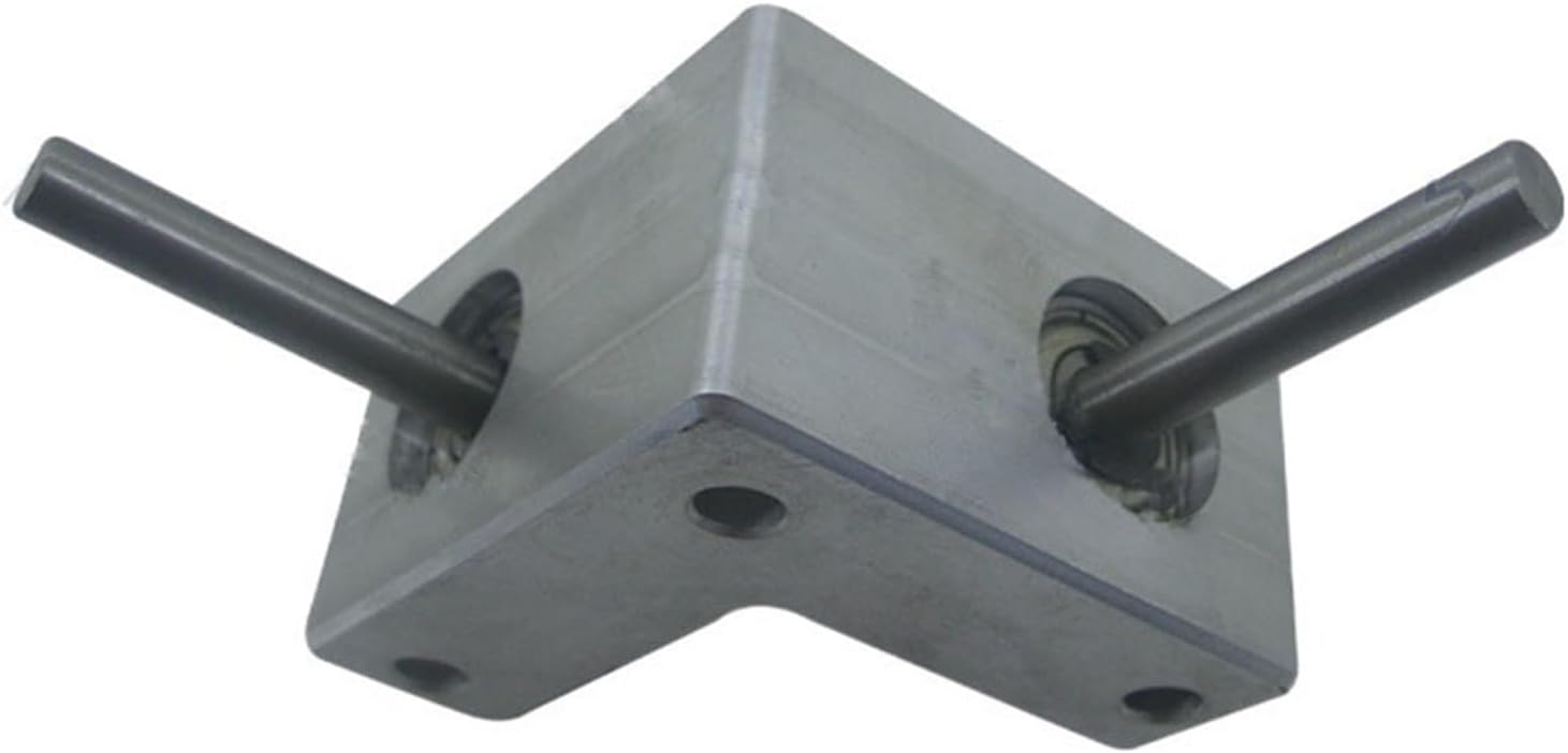 Miter Transmission 1pcs 90 Degree Spiral Bevel Gearbox Right Angle Miniature Commutator Model Gearbox 6mm 8 Mm Shaft Aluminum Alloy Gearbox Pinion Mechanical Gear (Color : 8mm Shaft)